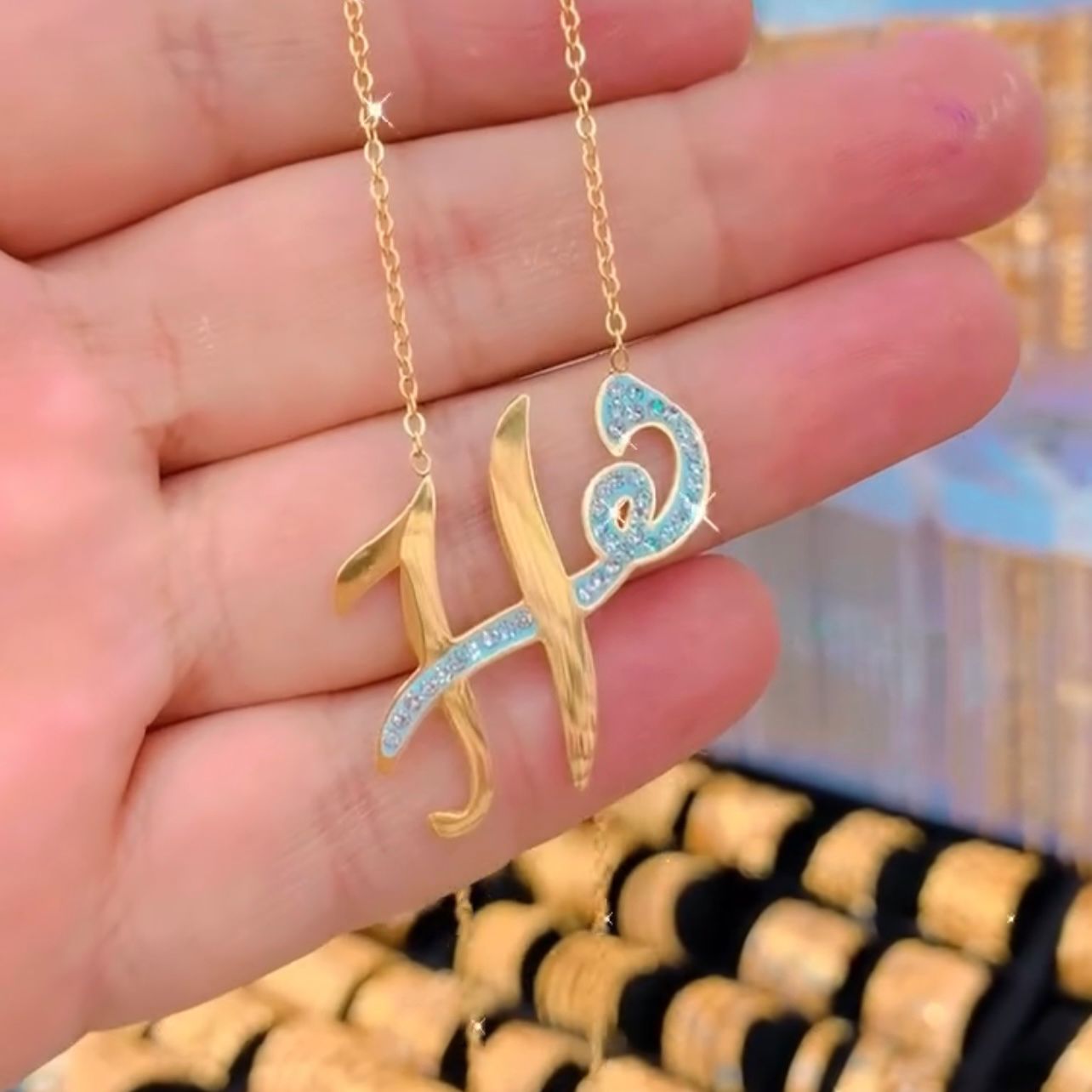 Customize Initial Name Necklace