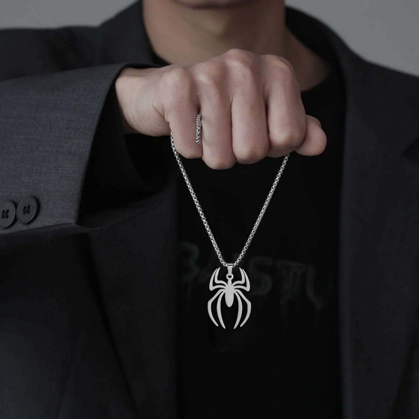 My Shape Punk Spider Necklaces-Pendant