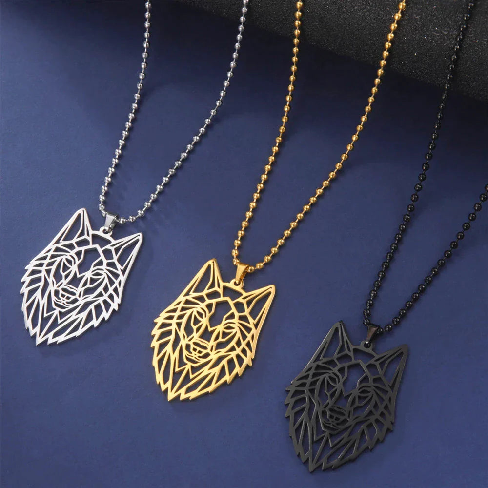 Skyrim Wolf Amulet Cut Out Necklace - Pendant