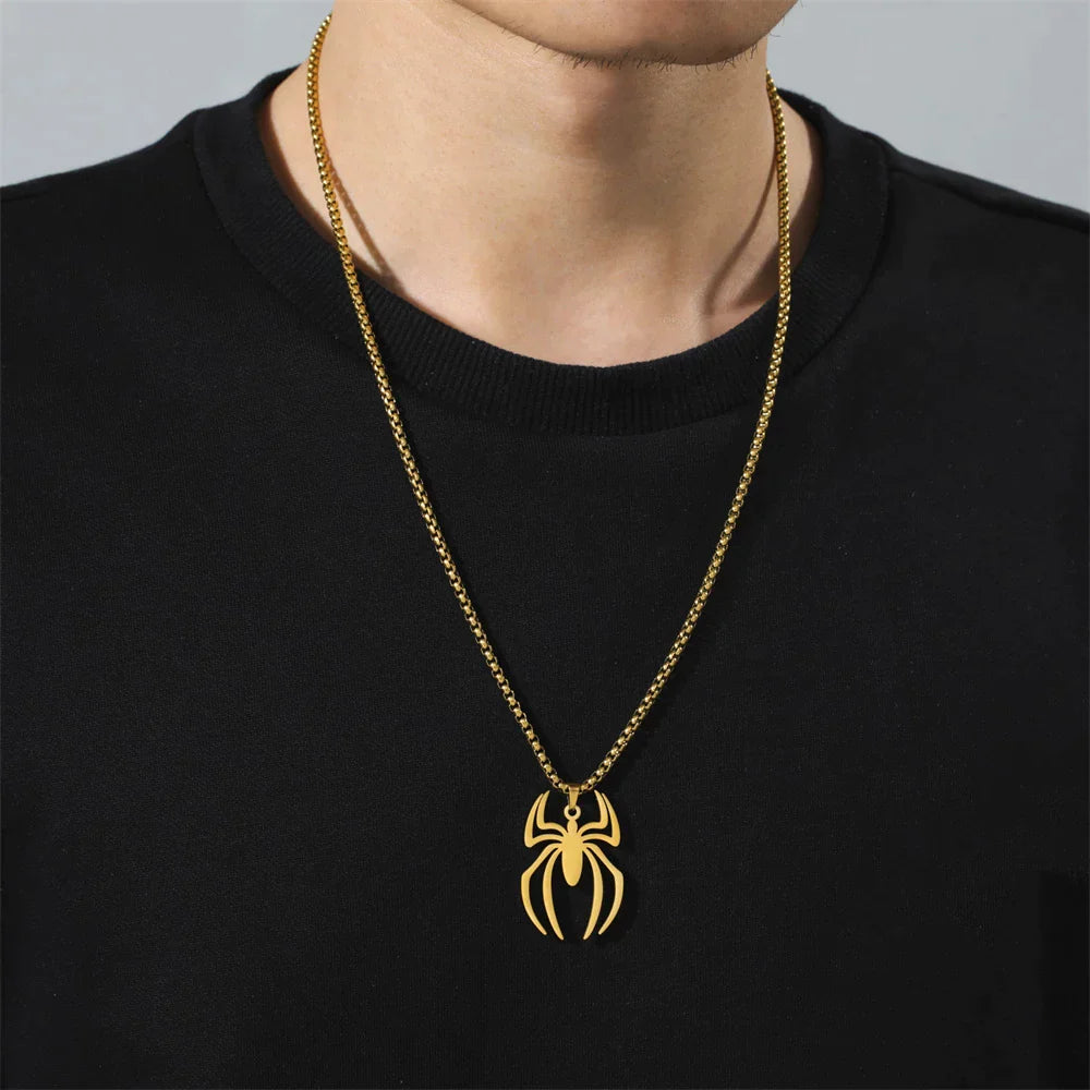 My Shape Punk Spider Necklaces-Pendant